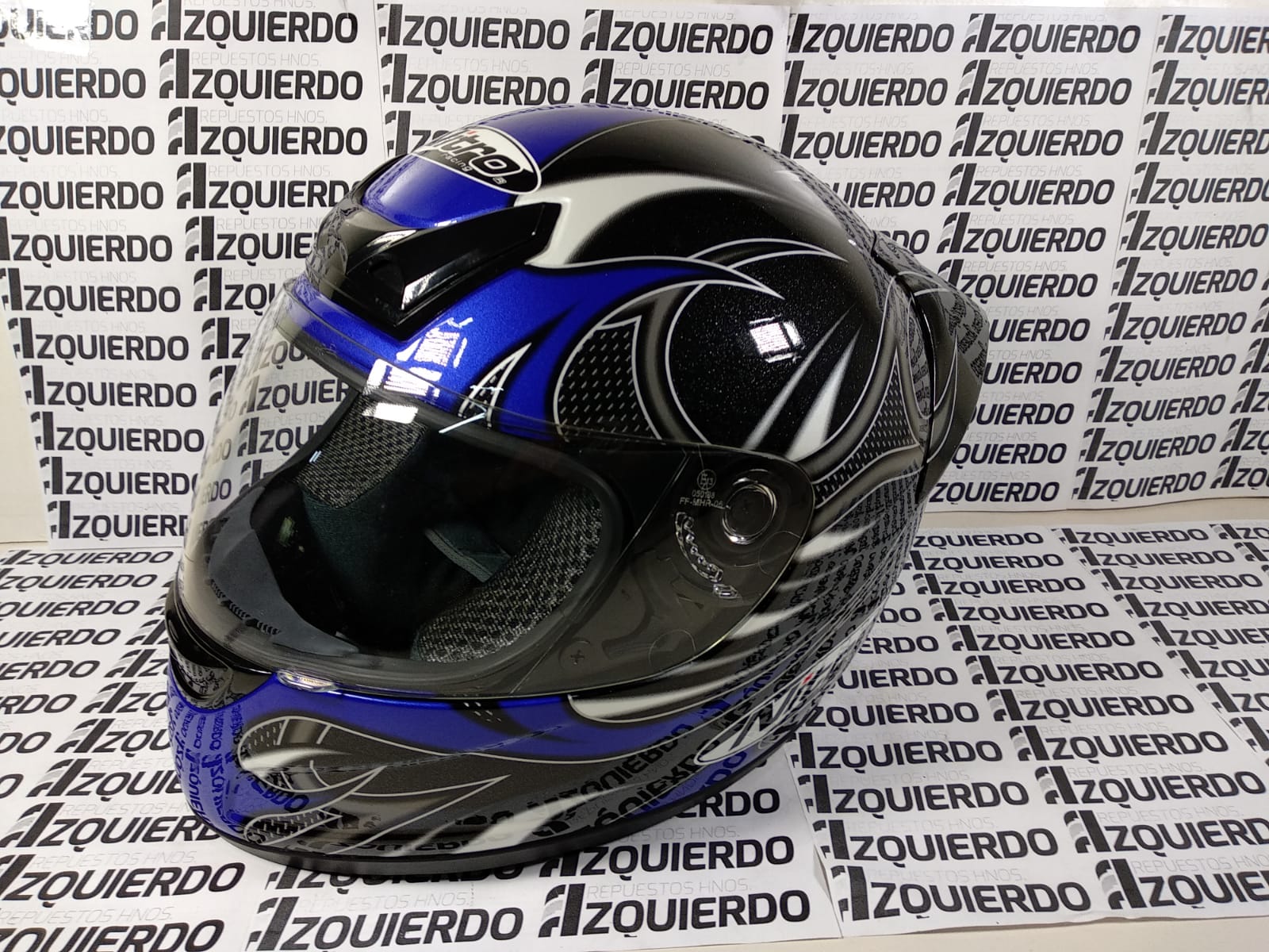 CASCO NITRO N200VX NEGRO/AZUL -